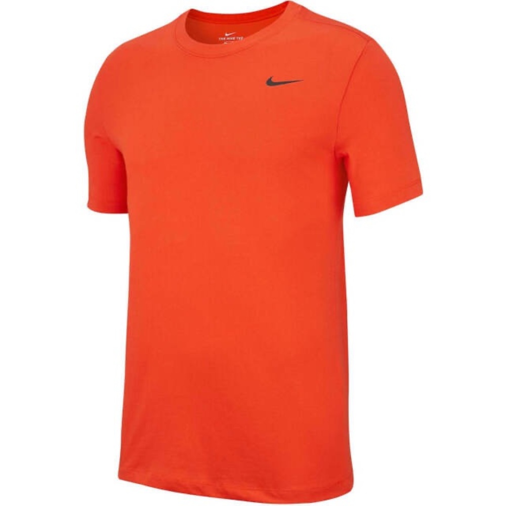 Nike Men's Orange Dri-FIT Training Short Sleeve T-shirt